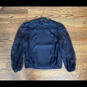 Alice + olivia lace Blouson top